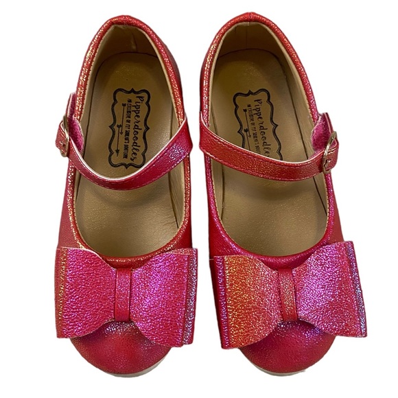 Pipperdoodles Girls Pink Shimmer Velcro Strap Sz 13/30 - fits like 11T - Picture 3 of 11